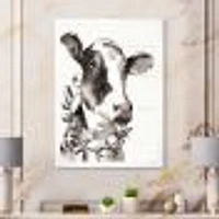 Toile « Cow Portrait Counrty Life »