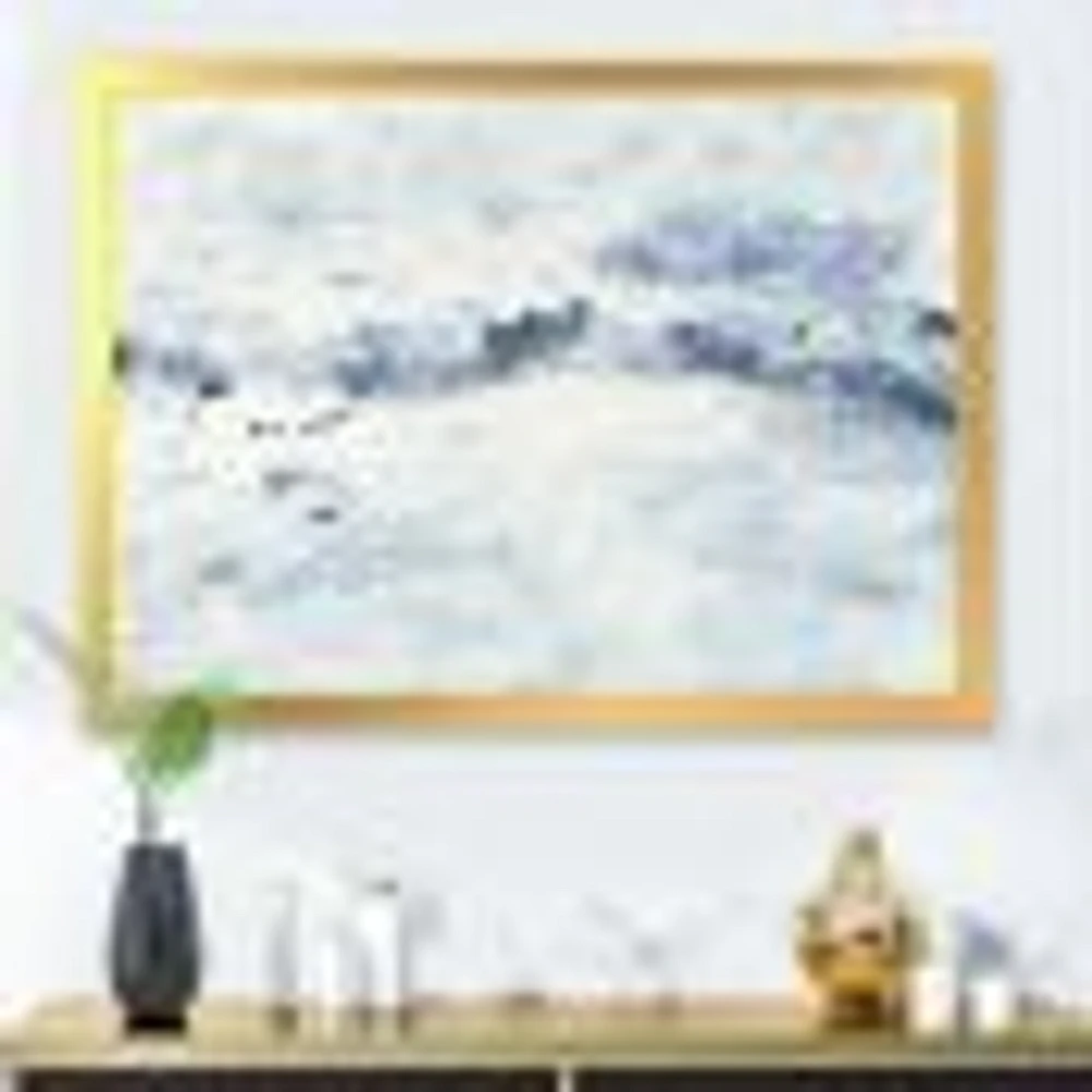 Blue Wipe Out Canvas Art