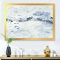 Blue Wipe Out Canvas Art