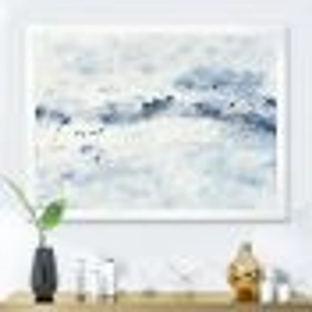 Blue Wipe Out Canvas Art