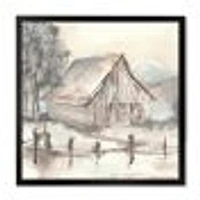 Toile « Farmhouse Barn Grey VII »