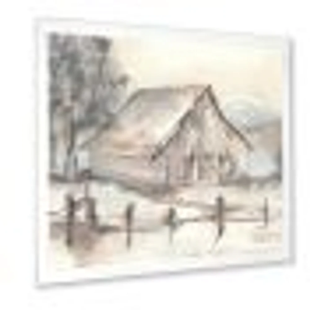 Toile « Farmhouse Barn Grey VII »