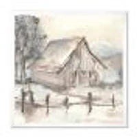 Toile « Farmhouse Barn Grey VII »