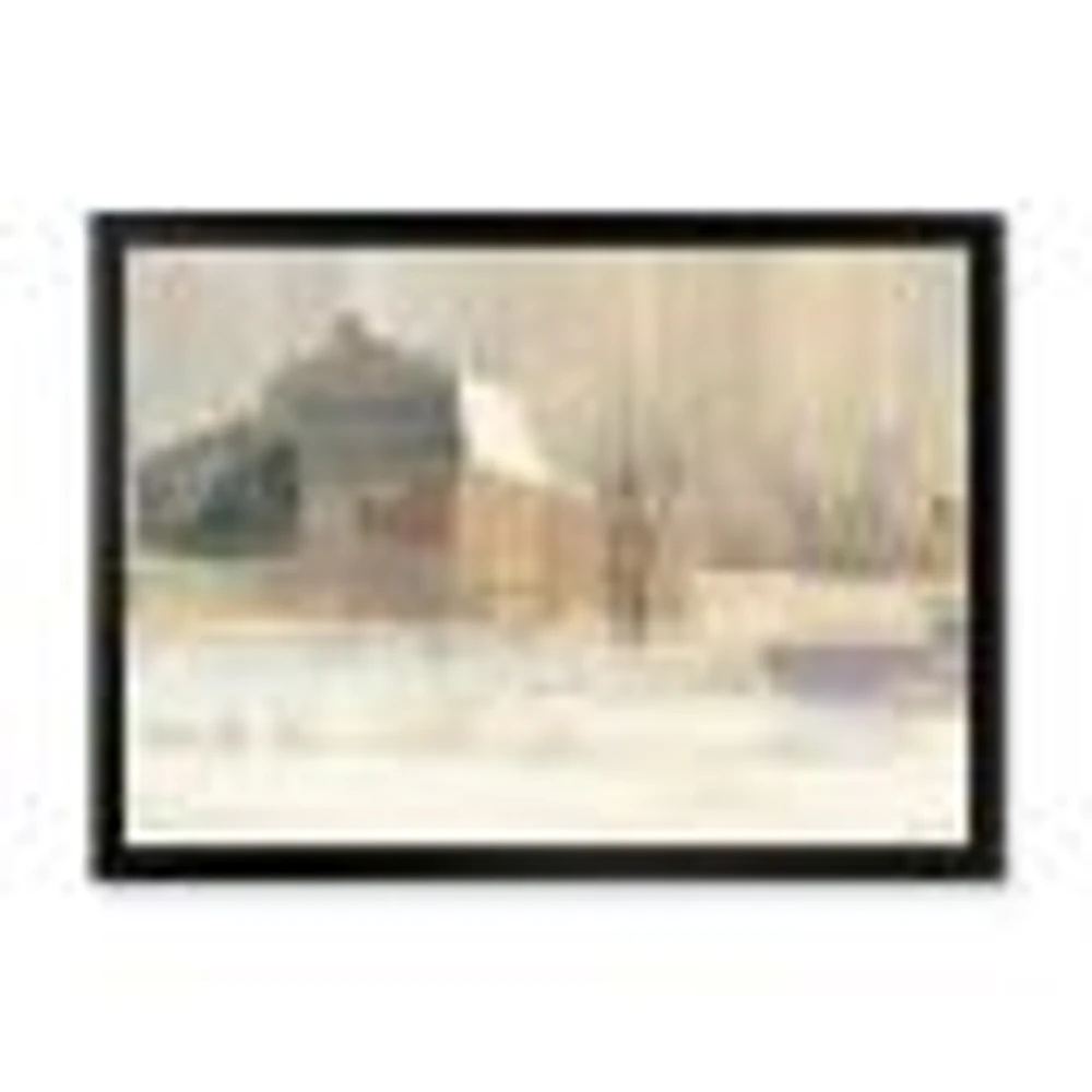 Toile « Winter on the Farm house »