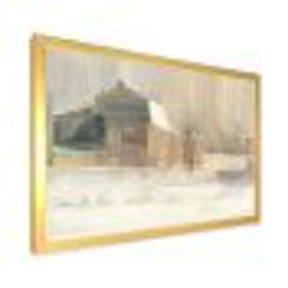 Toile « Winter on the Farm house »