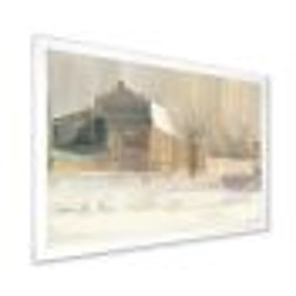 Toile « Winter on the Farm house »