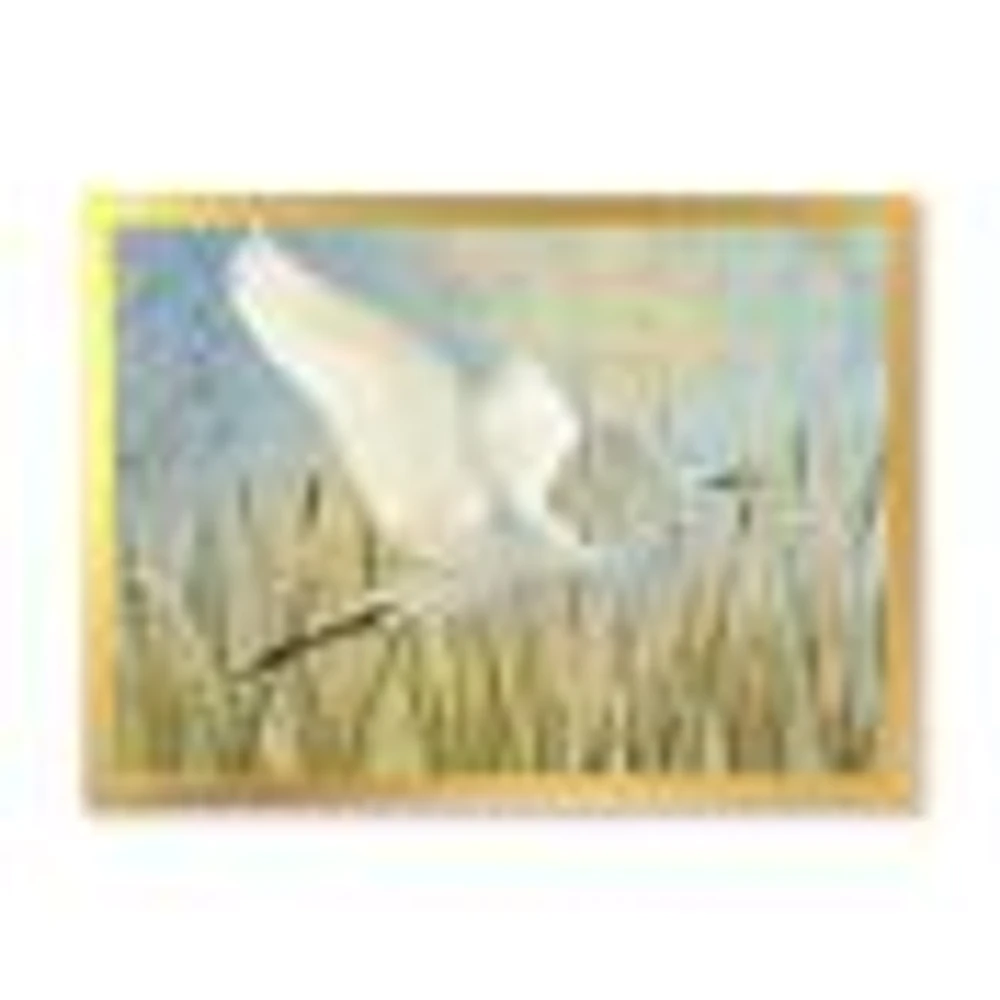 Toile « Snowy Egret Flight vII