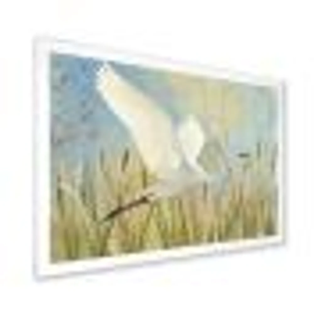 Toile « Snowy Egret Flight vII