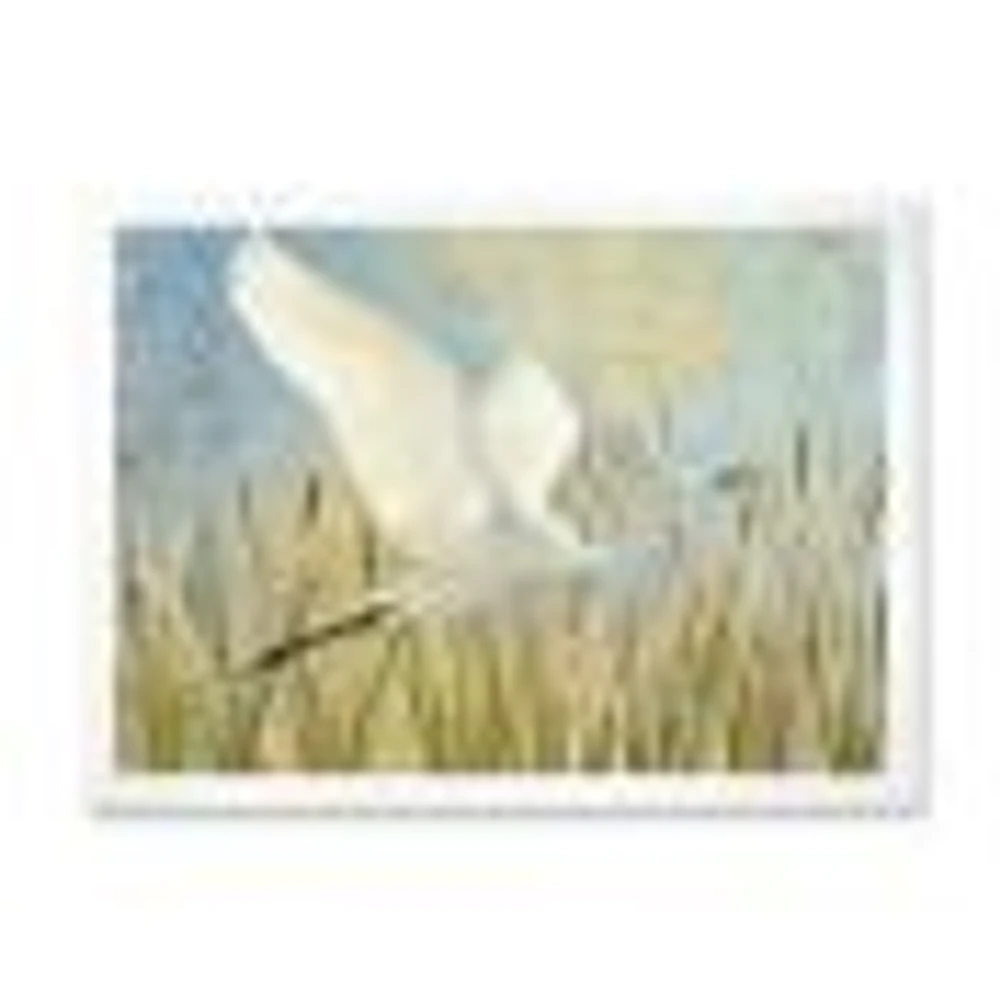 Toile « Snowy Egret Flight vII