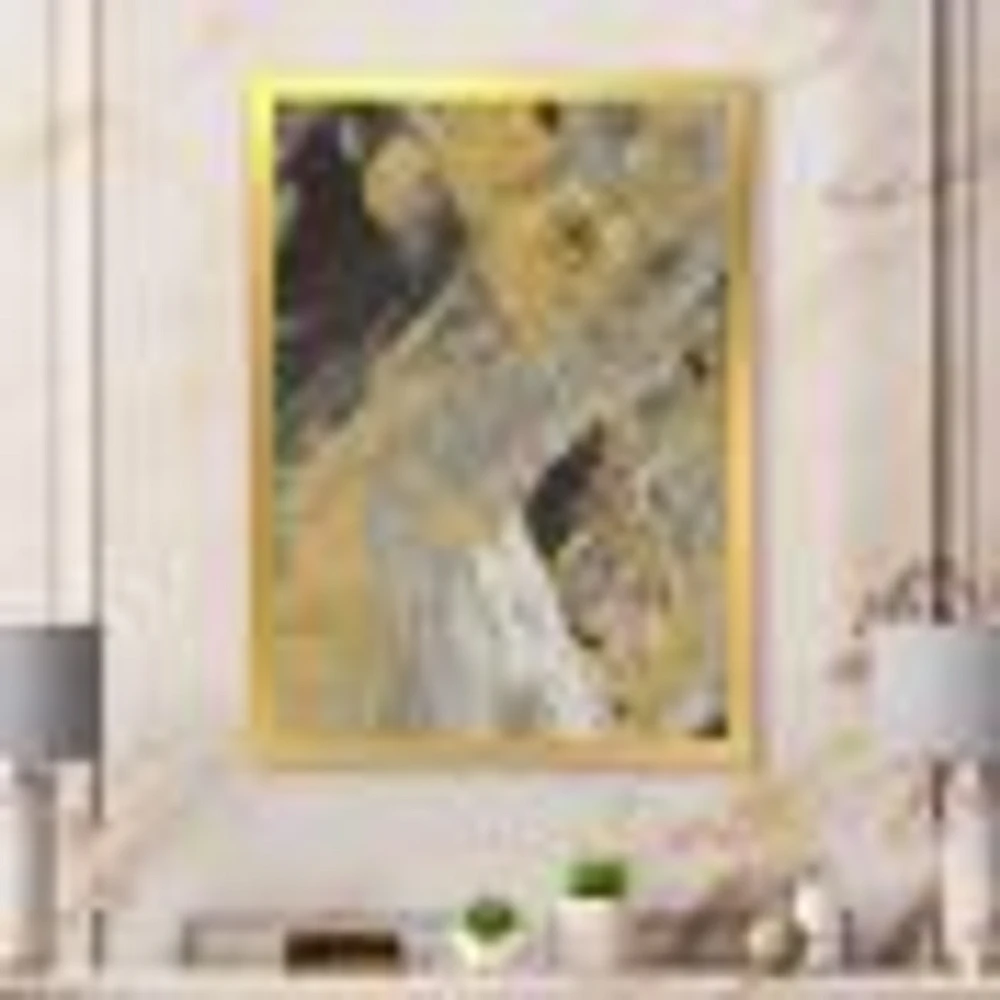 Marble Gold and Black  Wall Art