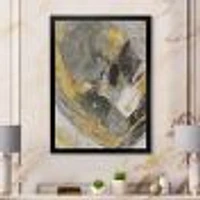 Toile « Marble Gold and Black II »