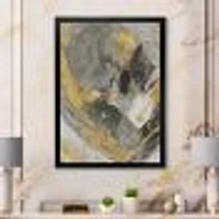 Toile « Marble Gold and Black II »