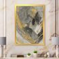 Toile « Marble Gold and Black II »