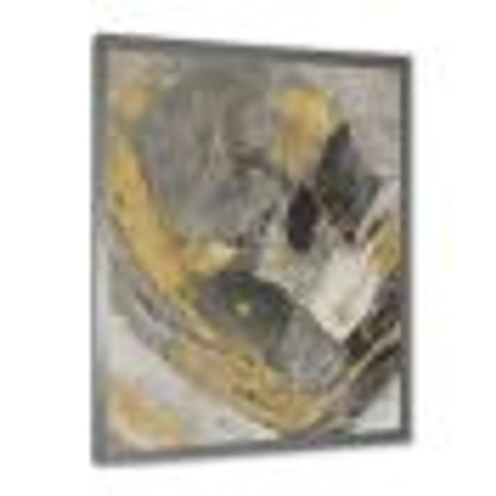 Toile « Marble Gold and Black II »