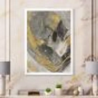 Toile « Marble Gold and Black II »