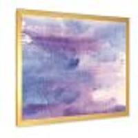 Watercolor Purple Haze II  Wall Art