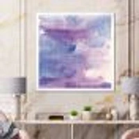 Watercolor Purple Haze II  Wall Art