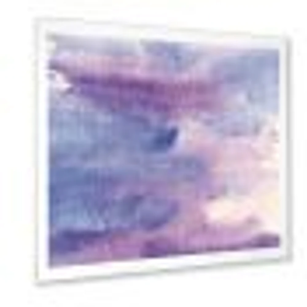 Watercolor Purple Haze II  Wall Art