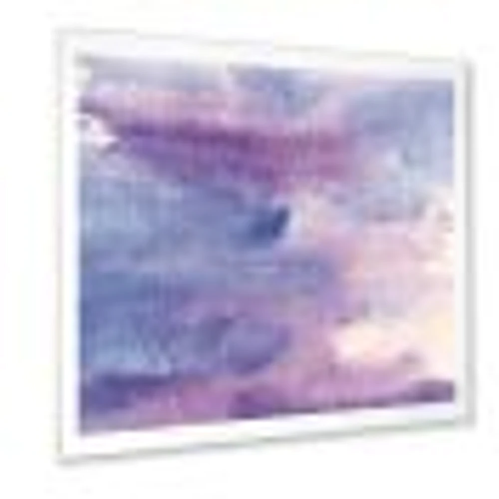 Watercolor Purple Haze II  Wall Art