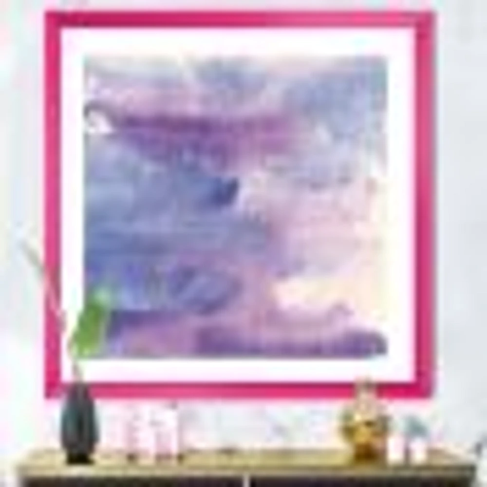 Watercolor Purple Haze II  Wall Art