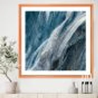 Splash Blue Indigo  Wall Art