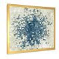 Geometric Blue Spots  Wall Art