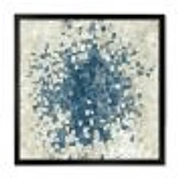 Geometric Blue Spots  Wall Art