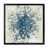 Geometric Blue Spots  Wall Art