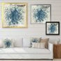 Geometric Blue Spots  Wall Art