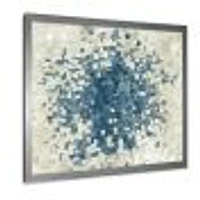 Geometric Blue Spots  Wall Art