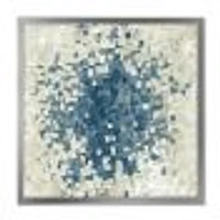 Geometric Blue Spots  Wall Art