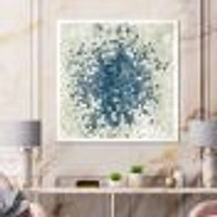 Geometric Blue Spots  Wall Art