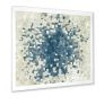 Geometric Blue Spots  Wall Art