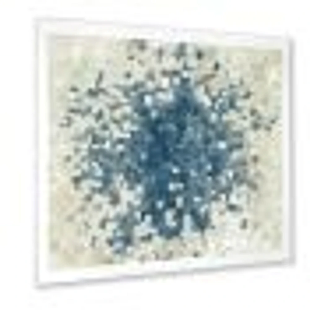 Geometric Blue Spots  Wall Art