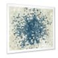 Geometric Blue Spots  Wall Art