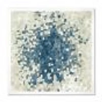 Geometric Blue Spots  Wall Art