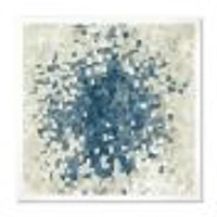 Geometric Blue Spots  Wall Art