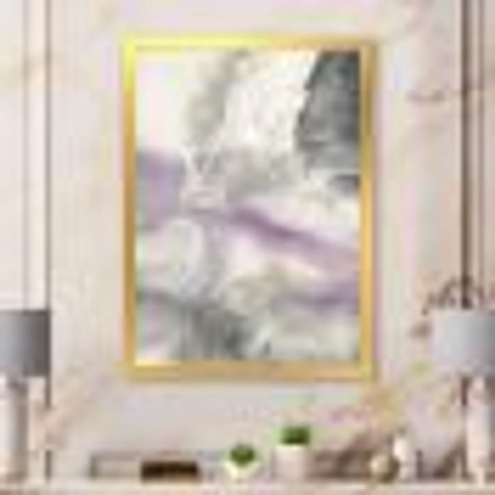 Watercolor Minimal Purple Tones I  Wall Art