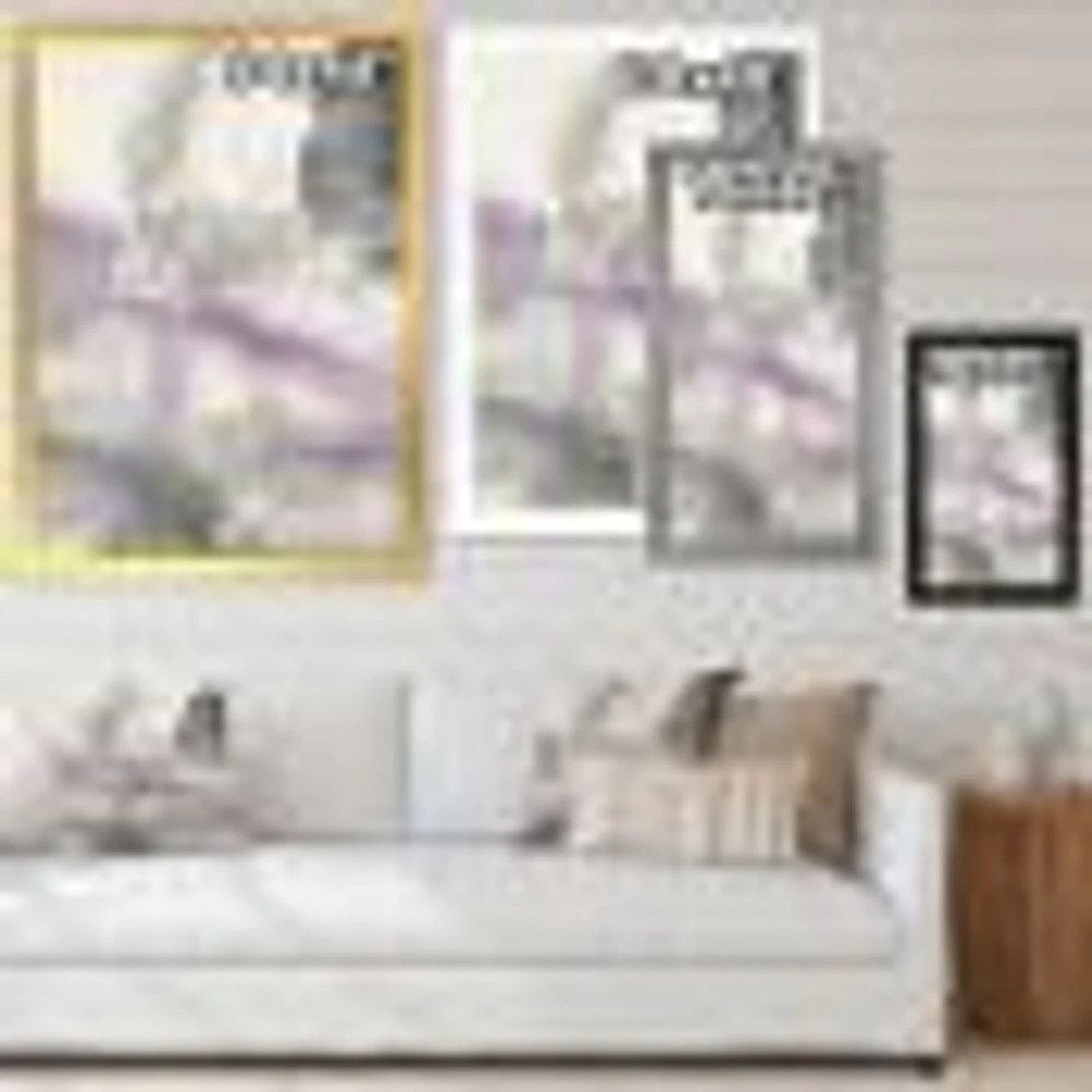 Watercolor Minimal Purple Tones I  Wall Art