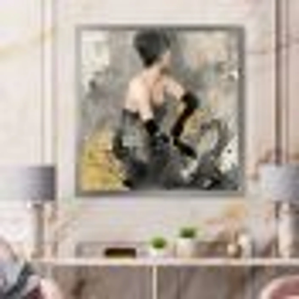 Gold Fashion Dance  Wall Art