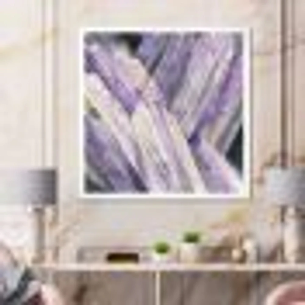 Toile « Geometric Purple Glacier