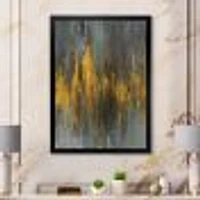 Black and Gold Glam Abstract Wall Art