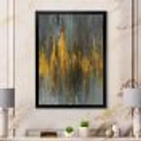 Black and Gold Glam Abstract Wall Art