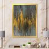 Black and Gold Glam Abstract Wall Art