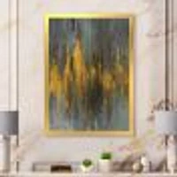 Black and Gold Glam Abstract Wall Art