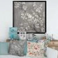 White Cherry Blossoms II  Canvas Wall Art Print