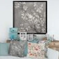 White Cherry Blossoms II  Canvas Wall Art Print