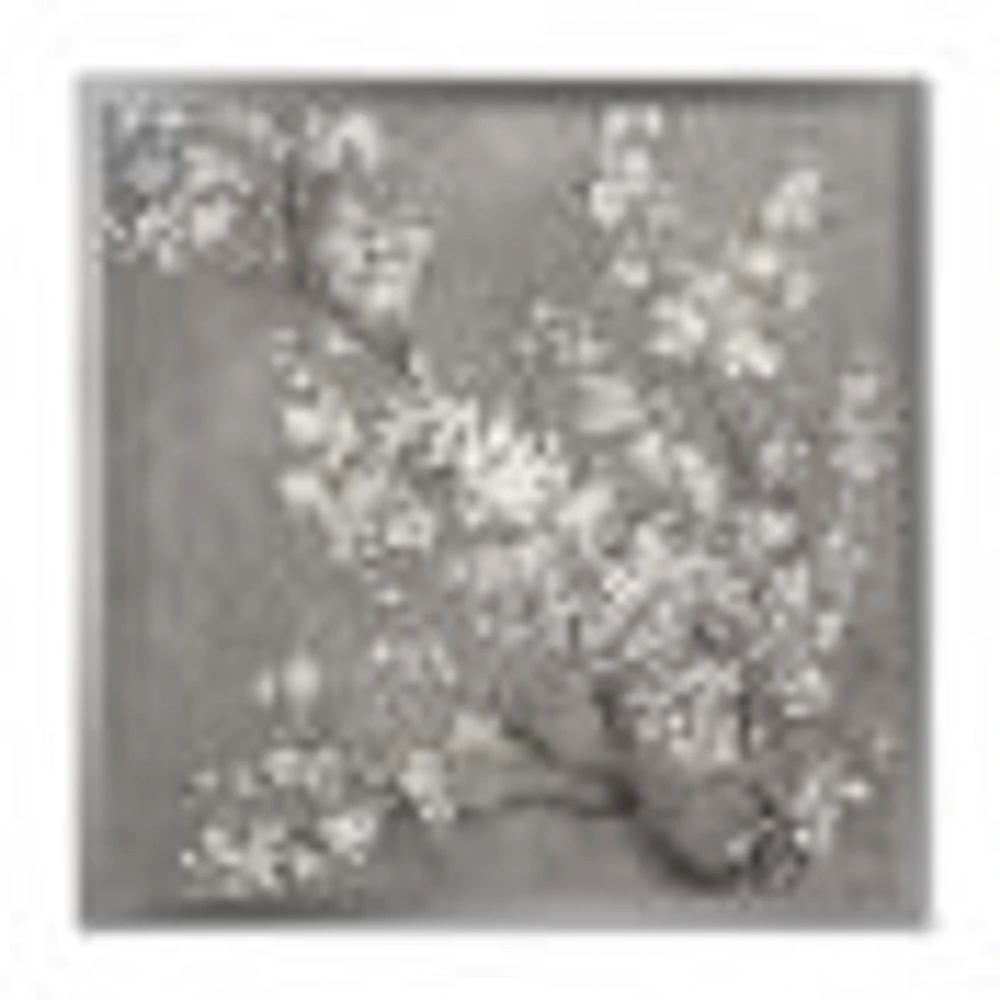 White Cherry Blossoms II  Canvas Wall Art Print