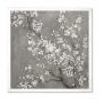 White Cherry Blossoms II  Canvas Wall Art Print