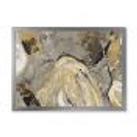 Painted Gold Stone  Canvas Art